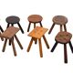 Set of 8 original Milk stools 1950s Holland