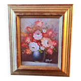 Tableau Floral signé Stemple