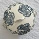 Small old vegetable soup tureen in iron earth "Les Violettes" Salins