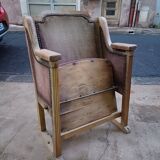 Theater armchair late 19th, early 20th in its original condition.