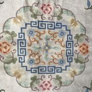Large vintage Persian 228 X 314 CM Ghoum rug