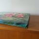 Liliane PAUMIER Tableau Huile sur Toile Nature morte Fleurs roses