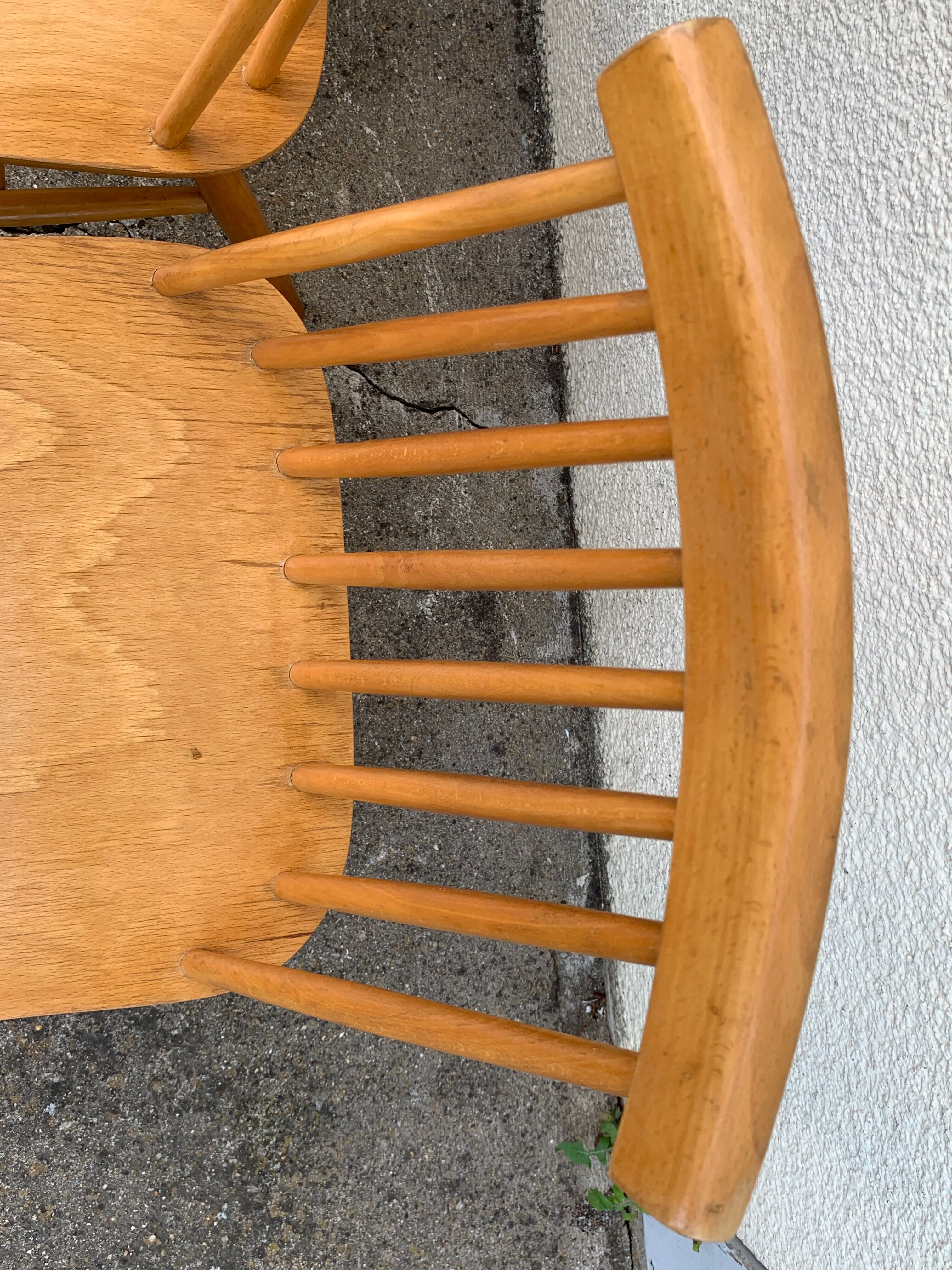 Chaises scandinaves Pinnstol ZPM Radomsko 1950