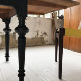 Ancient oak farm table with extensions 218 cm