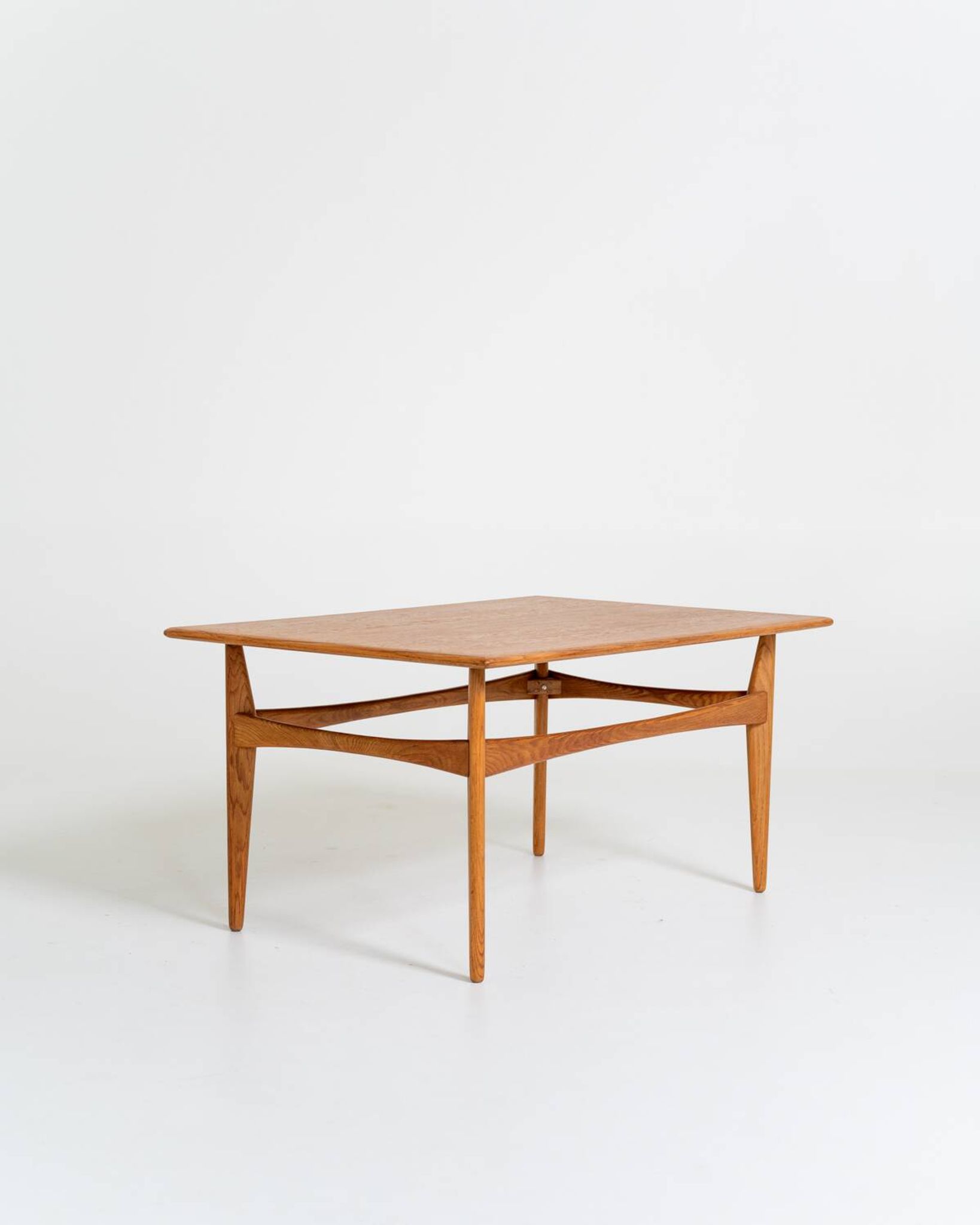 Oak side table by Karl-Erik Ekselius for JOC, Sweden, 1950s
