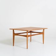 Oak side table by Karl-Erik Ekselius for JOC, Sweden, 1950s