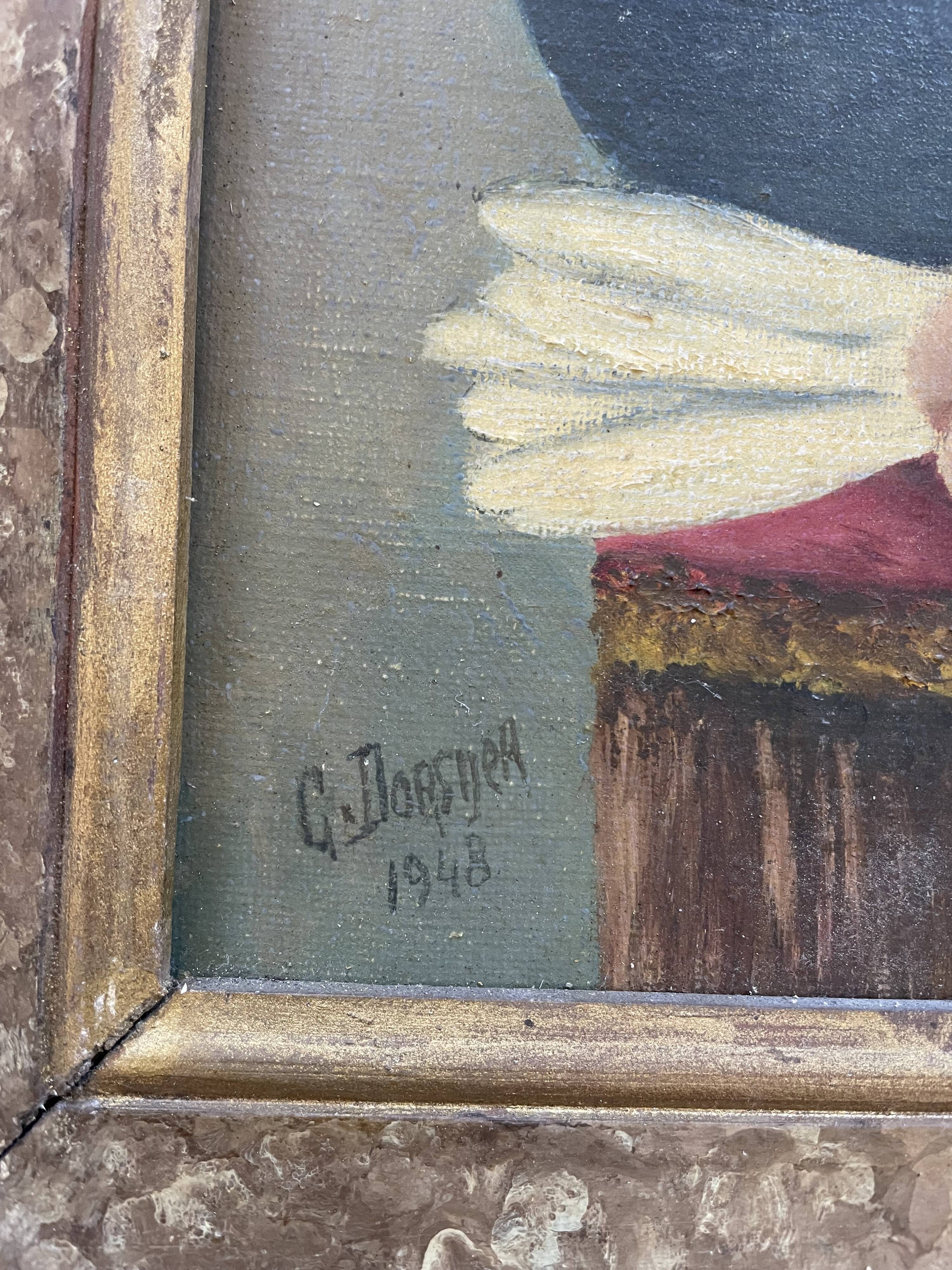 Old portrait, oil on canvas 1948