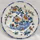 3 deep plates Gien peonies and rooster 1938/1960
