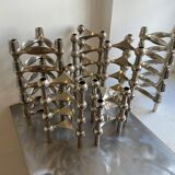 Set of 5 nagel s22 modular candlesticks vintage 1970