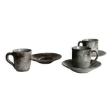 3 tasses anciennes grès, Chantal et Thierry Robert