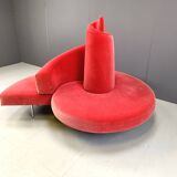 Tatlin Sofa in Velvet from Edra, 1990s