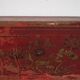 Coffre oriental ancien rouge grenat (vers 1900) #36
