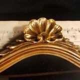 Golden shell mirror