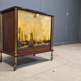 Mid-century modern French bar cabinet, 1960s