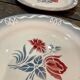 Lot 3 plates Digoin Sarreguemines model Juliette