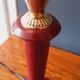 Lampe année 40/50 Maison Lancel Gainée De Cuir Bordeaux