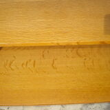 Shelf library Scandinavian wood and iron circa 1960/1970