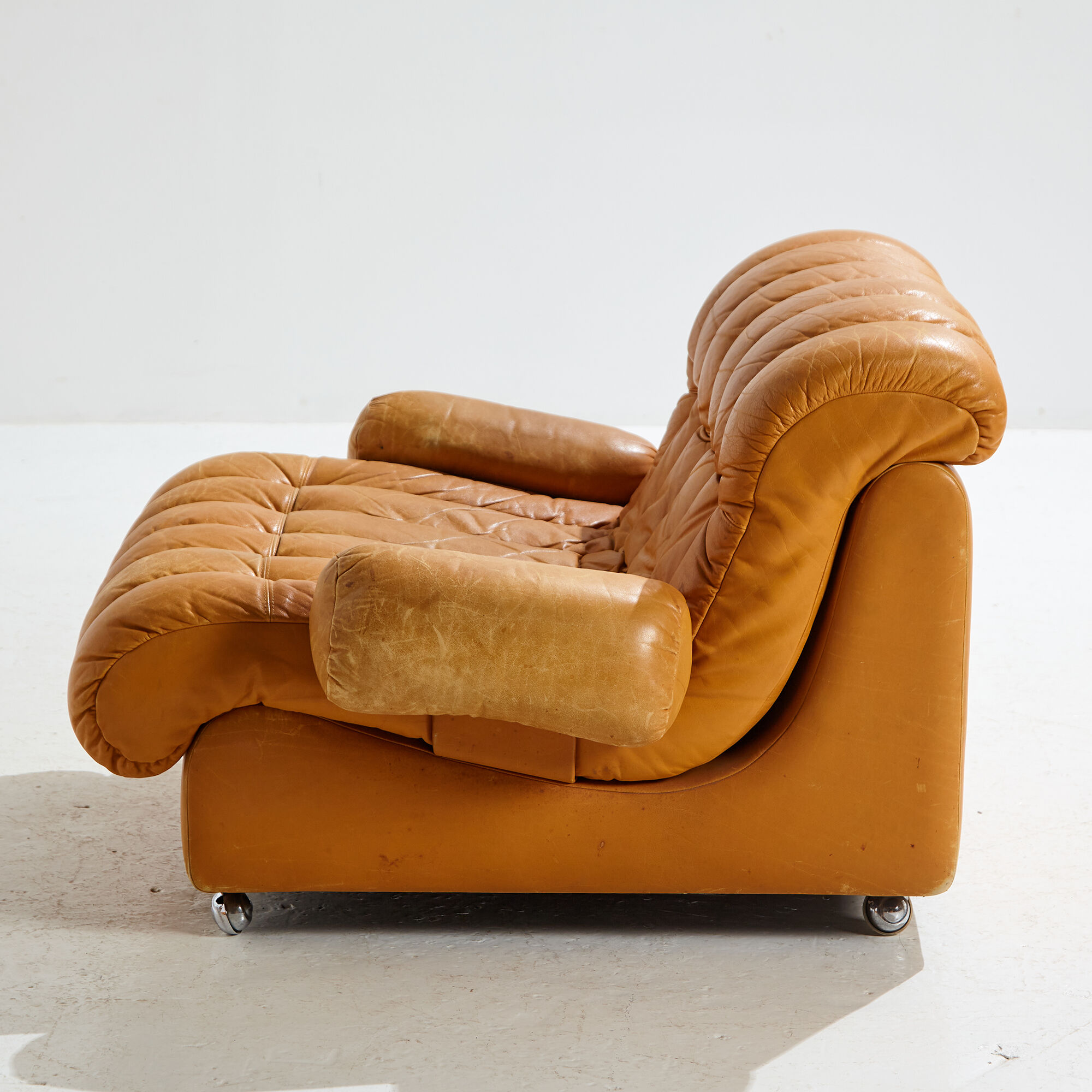 Modular leather sofa set