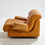 Modular leather sofa set