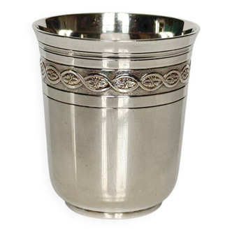 Elegant silver-plated metal cup | Christofle