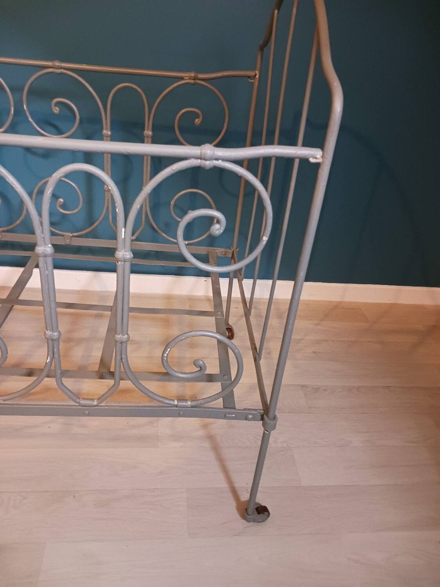 Lit d enfant en fer forgé fin 19ème