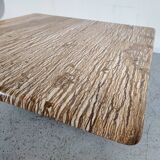 Vintage Italian travertine coffee table, 70s