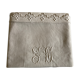 19th country pillowcase in raw linen canvas