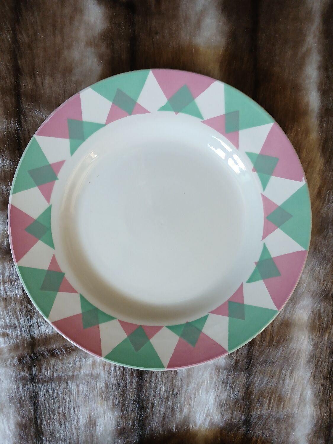 20 antique flat plates from Digoin and Sarreguemines