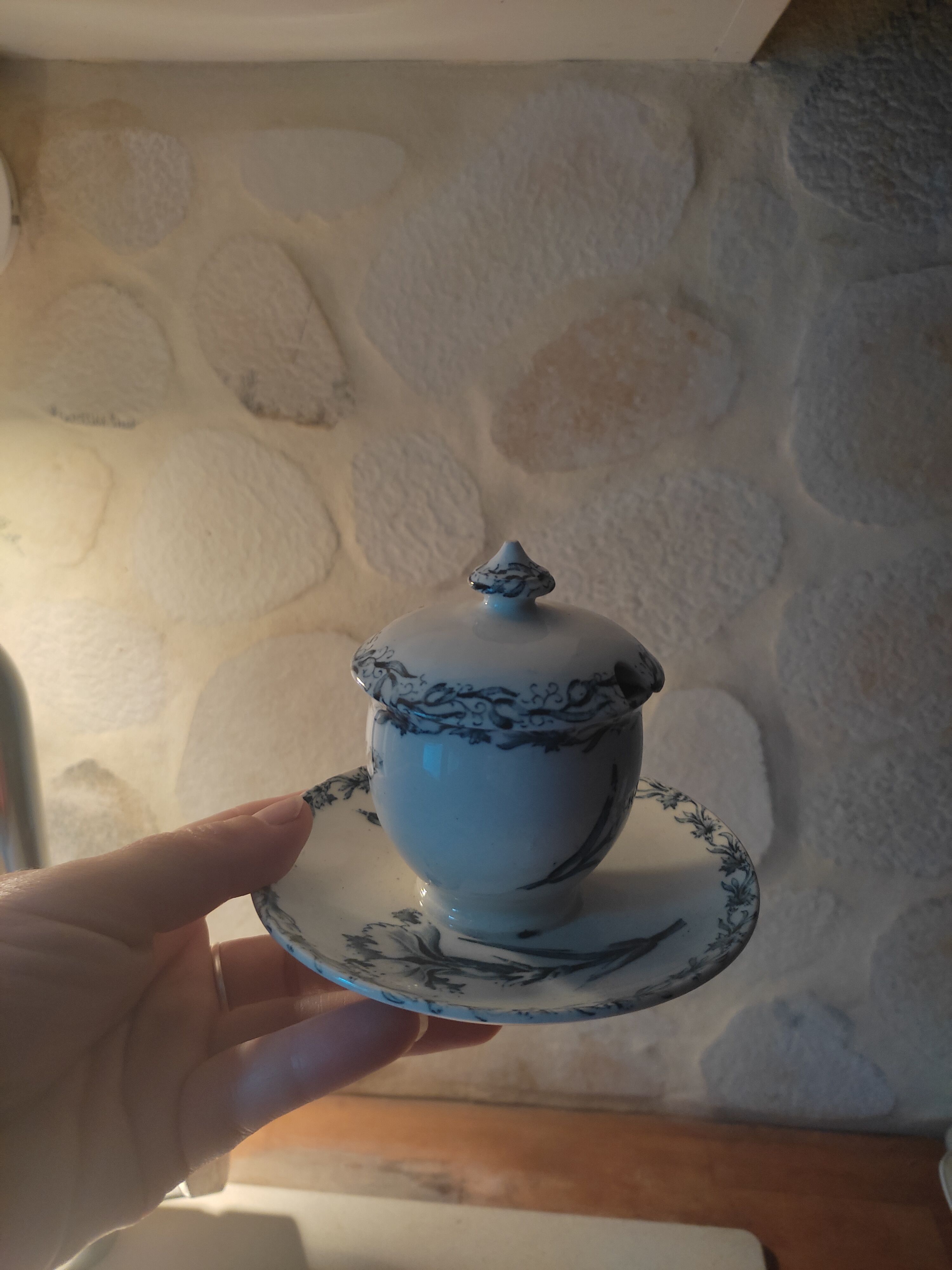 Earthenware mustard tree by Lunéville