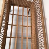 60s wicker rattan cradle bed