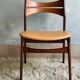 Scandinavian chair Erik Buch in teak and leather