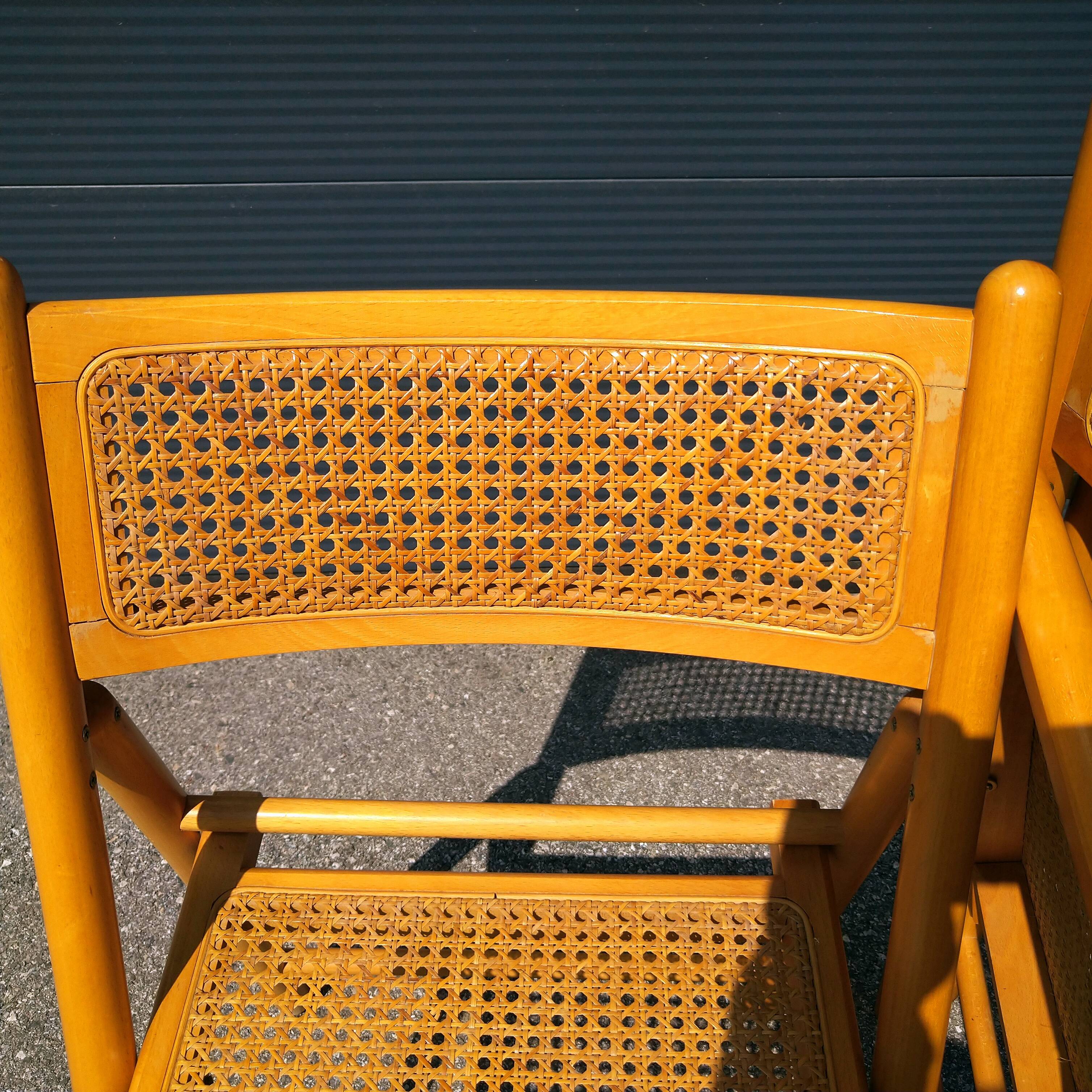Pair of folding chairs cannes