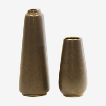 A pair of vintage stoneware vases from Lehman Keramik, Denmark 1960s
