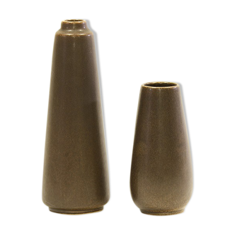 A pair of vintage stoneware vases from Lehman Keramik, Denmark 1960s