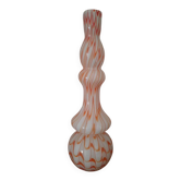 Large opaline glass vase, blown Italian, attributed to the production of Opal.
