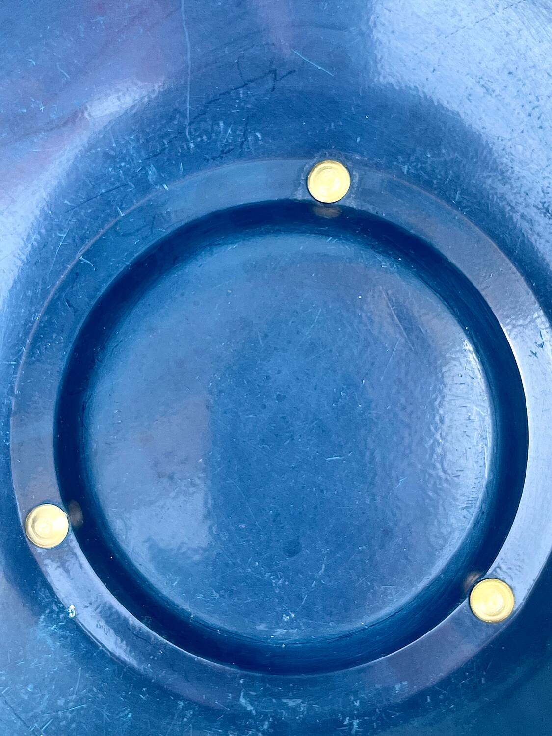 Large Nicolas Feuillatte Blue Champagne Ice Bucket Bowl, Signed