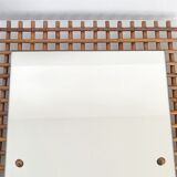 Mirror 65x51cm vintage rattan 1950