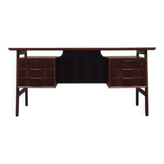 Rosewood desk, Danish design, 1970s, manufacture: Omann Jun