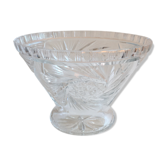 Bohemian crystal cup - height 16 cm - diameter 21.5 cm