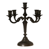 5-burner candlestick in silver bronze