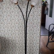 Lampadaire tripode métallique des années 50