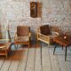 Mid-Century Armchairs attributed to Jitona Soběslav, Czech, 1960s, Set of 4