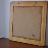Miroir en bois années 70 pin