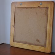 Miroir en bois années 70 pin
