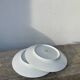 Pair of Parisian porcelain dinner plates