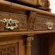 Grand Neo-Renaissance ministerial desk with steps in oak - circa 1880-1890