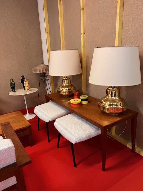 Paire de lampes italiennes, vintage