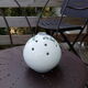 Vase ball flower in white porcelain limoges