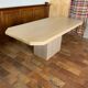 Travertine dining table