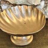 Large brass shell-shaped pocket emptier